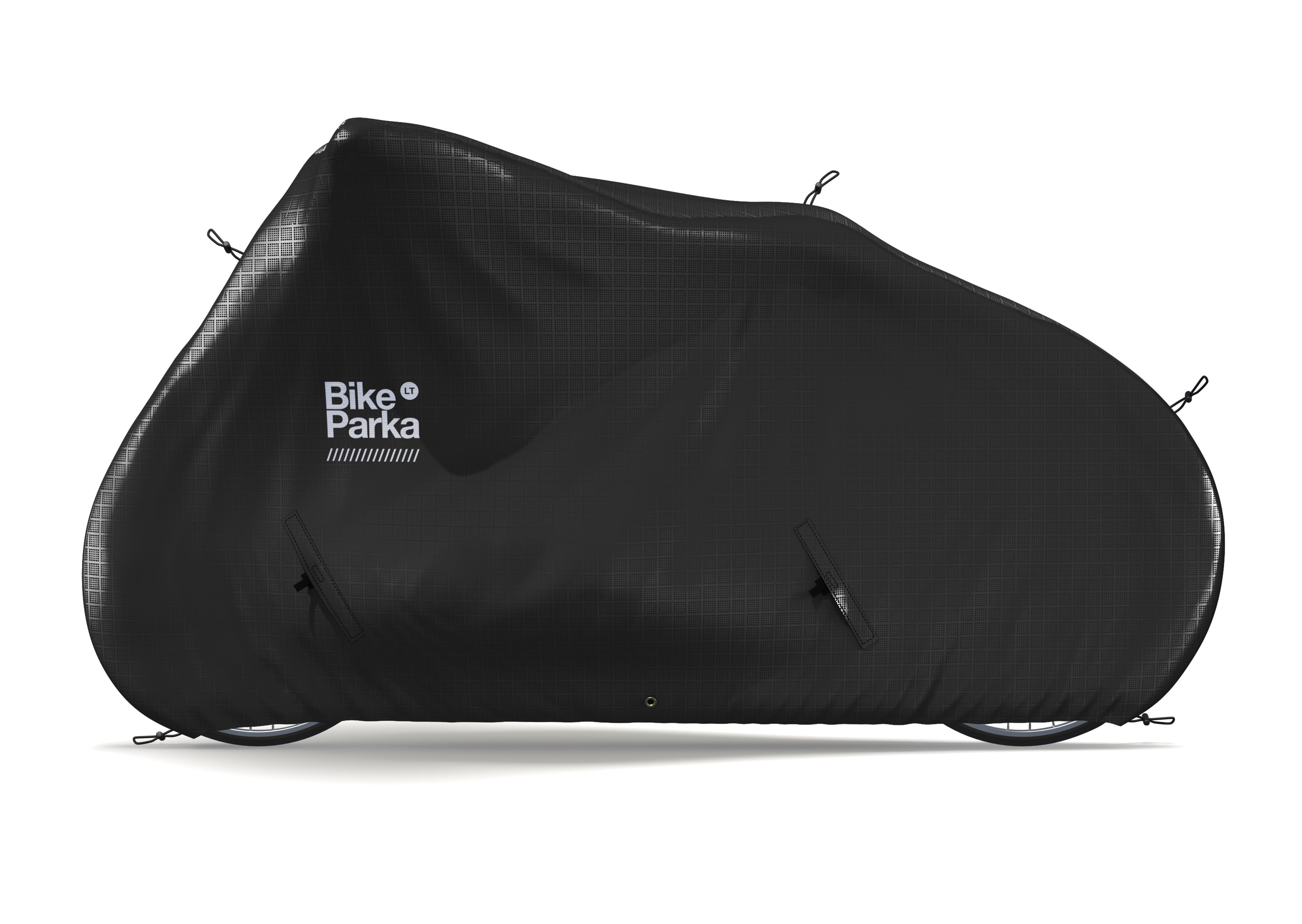 BikeParka Longtail waterproof bike cover in black for longtail cargo bikes